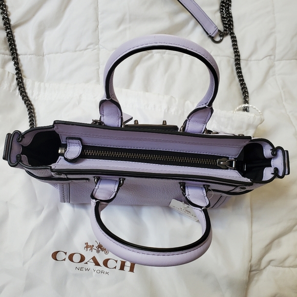 NWT COACH x Arianna Grande Kiti Swagger 20 lilac - Picture 8 of 16
